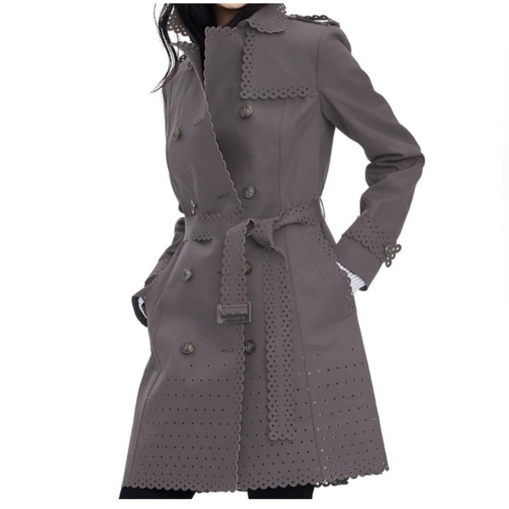 Banana Republic Charcoal Trench Coat